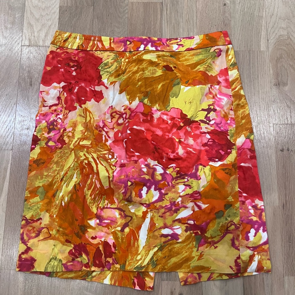 J Crew Floral Pencil Skirt